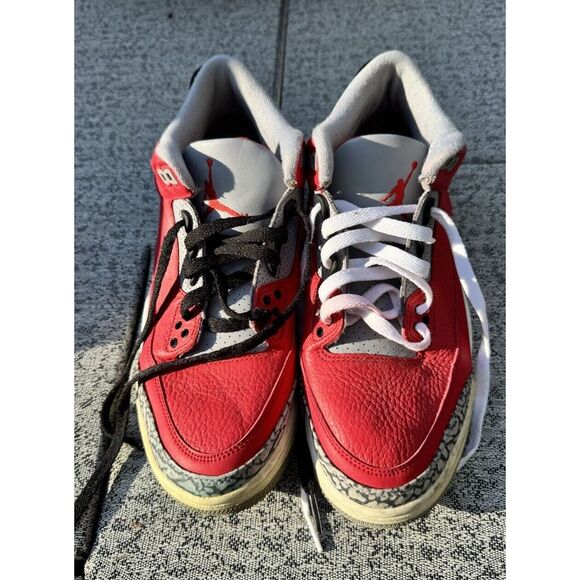Nike Air Jordan 3 Retro SE Mid Unite size 8 CK5692-600 OG III‎ Clean Red Cement - Picture 1 of 16
